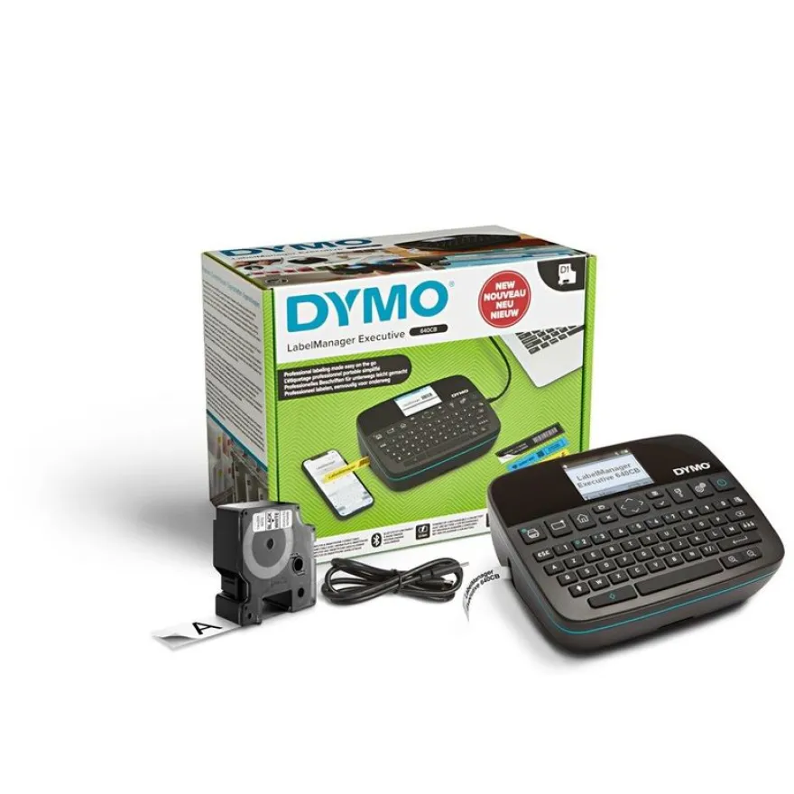 DYMO LabelMANAGER 640CB - Étiqueteuse - Noir et blanc - transfert thermique - Rouleau (2,4 cm) - Bluetooth, USB-C - noir