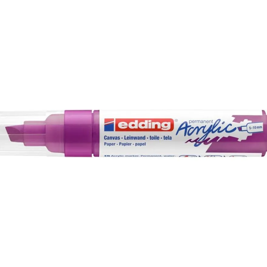 Edding 5000 - Marqueur acrylique - rouge jus de baies