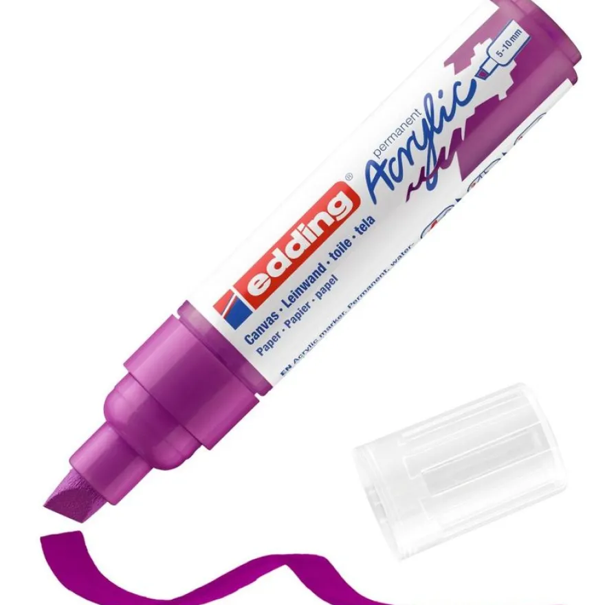 Edding 5000 - Marqueur acrylique - rouge jus de baies
