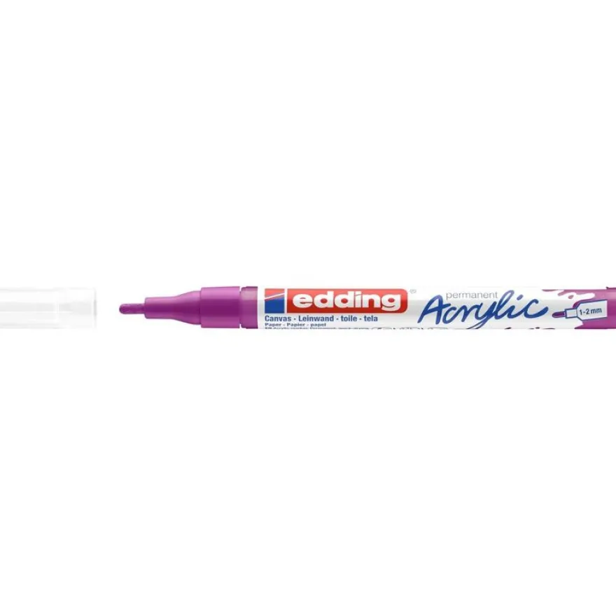 Edding 5300 - Marqueur acrylique - rouge jus de baies