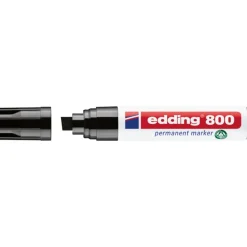 Edding - Blister de 1 Marqueur Permanent en Aluminium recyclé e-800XL Noir - Pointe Extra Large 4-12 mm