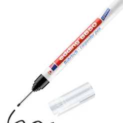 edding - Blister de 1 Marqueur Charpentier de Précision e-8850 Noir - Pointe longue et fine 1 mm