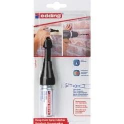 edding - Blister de 1 Marqueur Spray Zones Inaccessibles e-8875 Vert Fluo - Pulvérisation jusqu'à 100 mm