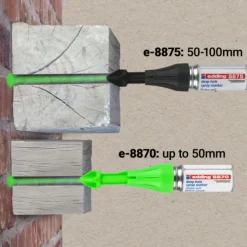 edding - Blister de 1 Marqueur Spray Zones Inaccessibles e-8875 Vert Fluo - Pulvérisation jusqu'à 100 mm