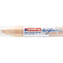 Edding - Marqueur Acrylique e-5000 Beige chaud - Pointe Large Biseautée 5-10 mm