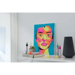Edding - Marqueur Acrylique e-5000 Bleu nuit Mat - Pointe Large Biseautée 5-10 mm