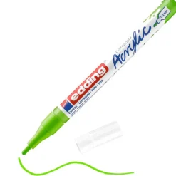Edding - Marqueur Acrylique e-5300 Vert jaune Mat - Pointe Ogive fine 1-2 mm