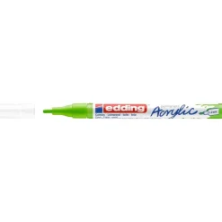 Edding - Marqueur Acrylique e-5300 Vert jaune Mat - Pointe Ogive fine 1-2 mm