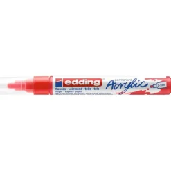 Edding - Marqueur Acrylique e-5100 Rouge trafic Mat - Pointe Ogive 2-3 mm