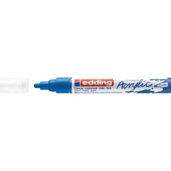 Edding - Marqueur Acrylique e-5100 Bleu gentiane Mat - Pointe Ogive 2-3 mm