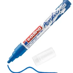 Edding - Marqueur Acrylique e-5100 Bleu gentiane Mat - Pointe Ogive 2-3 mm