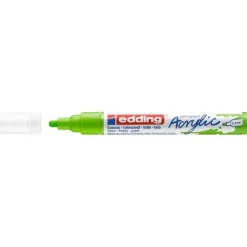 Edding - Marqueur Acrylique e-5100 Vert jaune Mat - Pointe Ogive 2-3 mm