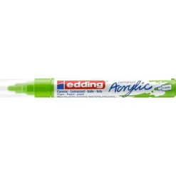 Edding - Marqueur Acrylique e-5100 Vert jaune Mat - Pointe Ogive 2-3 mm