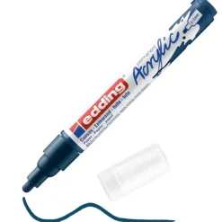 Edding - Marqueur Acrylique e-5100 Bleu nuit Mat - Pointe Ogive 2-3 mm