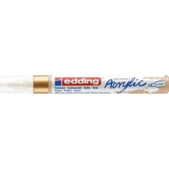 Edding - Marqueur Acrylique e-5100 Or précieux Mat - Pointe Ogive 2-3 mm