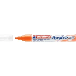 Edding - Marqueur Acrylique e-5100 Orange Fluo Mat - Pointe Ogive 2-3 mm