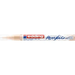 Edding - Marqueur Acrylique e-5300 Beige chaud - Pointe Ogive fine 1-2 mm