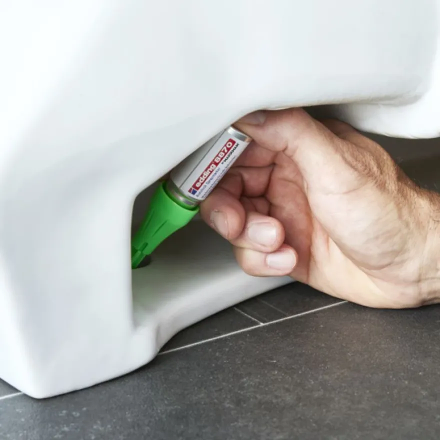 edding - Marqueur Spray Zones Inaccessibles e-8870 Vert Fluo - Pulvérisation jusqu'à 50 mm