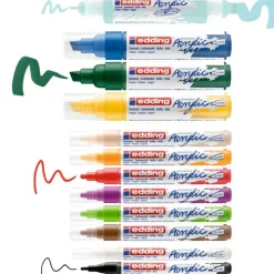 edding basic Creative Set - marker and twin-tip paint marker set - 12 pièces