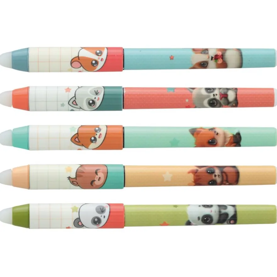 Effacink plastique INK "Fluffy's" 5 designs assortis