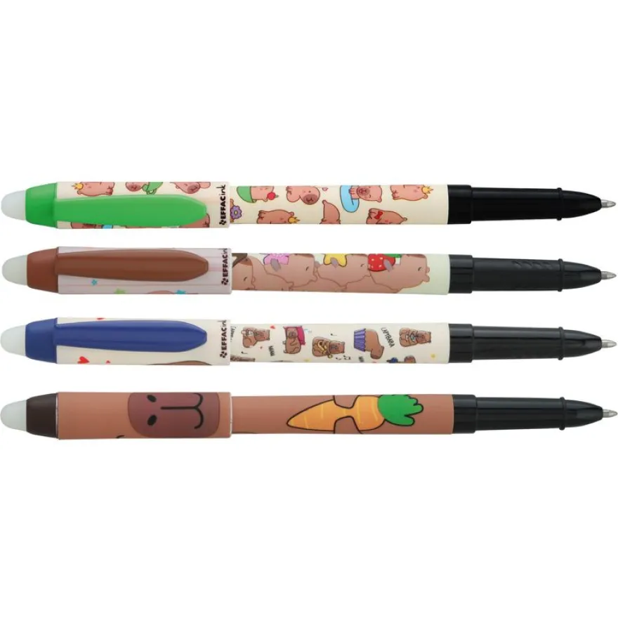 Effacink plastique INK Lazycapy 4 designs assortis