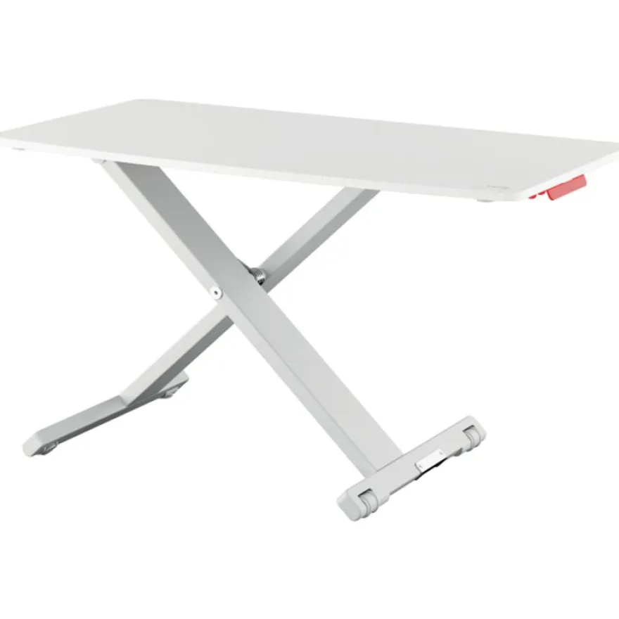 eitz Ergo – Station de travail assis/debout – Réglage pneumatique jusqu’à 31 cm – Blanc