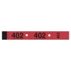 ELVE - 20 Carnets de 50 tickets de vestiaire 3 volets - 30 x 200 mm - numéroté - rouge