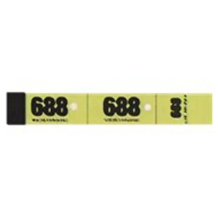 ELVE - 20 Carnets de 50 tickets de vestiaire 3 volets - 30 x 200 mm - numéroté - jaune