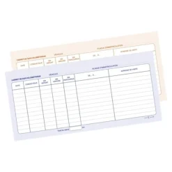 ELVE - Bloc spirale Carnet de suivi kilométrique de véhicules - 50 dupli - 29,7 x 14 cm