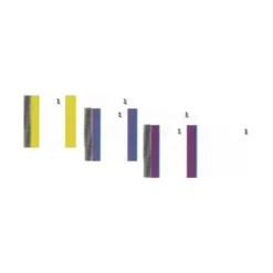ELVE - Bloc vendeurs de 100 tickets - 60 x 135 mm - numéroté - violet