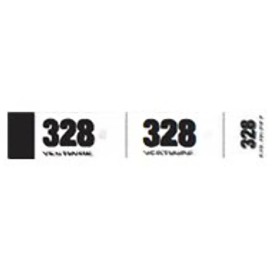 ELVE - Carnet de 50 tickets de vestiaire 3 volets - 30 x 200 mm - numéroté - blanc