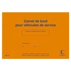 ELVE - Carnet de bord véhicule de service - 15 x 21 cm