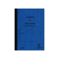 ELVE - Carnet de chantier - relevé mensuel - 130 x 190 mm