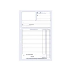 ELVE - Carnet de devis/offre de prix - 50 dupli - A4