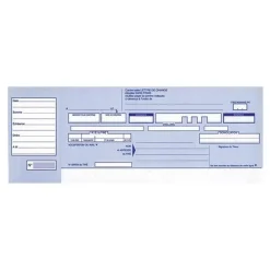 ELVE - Carnet de lettres de change - 50 feuilles - 10,2 x 27 cm