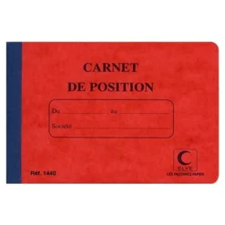 ELVE - Carnet de position - 80 pages - 11,4 x 15,6 cm