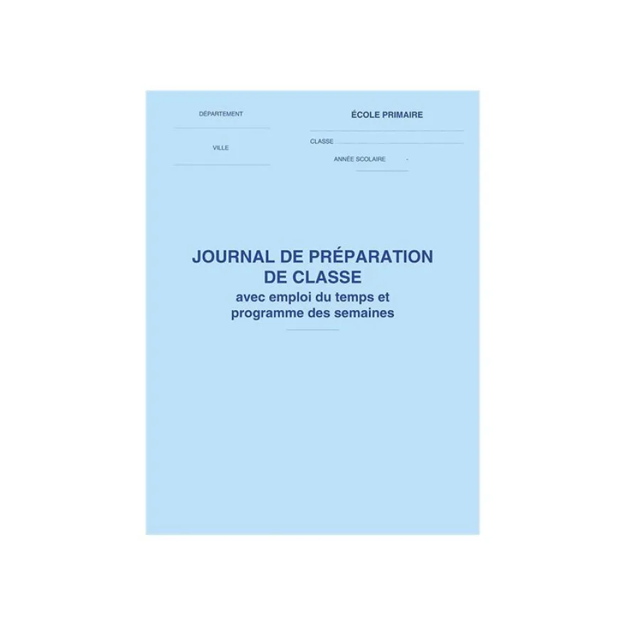 ELVE - Journal de préparation de classe - 32 x 24 cm - 88 pages