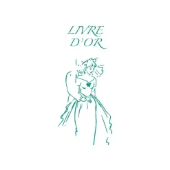 ELVE - Livre d'or mariage - 24 x 24 cm - portrait - 48 feuilles / 96 page - couple en vert
