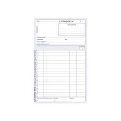 ELVE - Manifold Carnet de livraisons - 50 tripli - 21 x 14 cm
