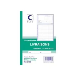 ELVE - Manifold Carnet de livraisons - 50 tripli - 21 x 14 cm