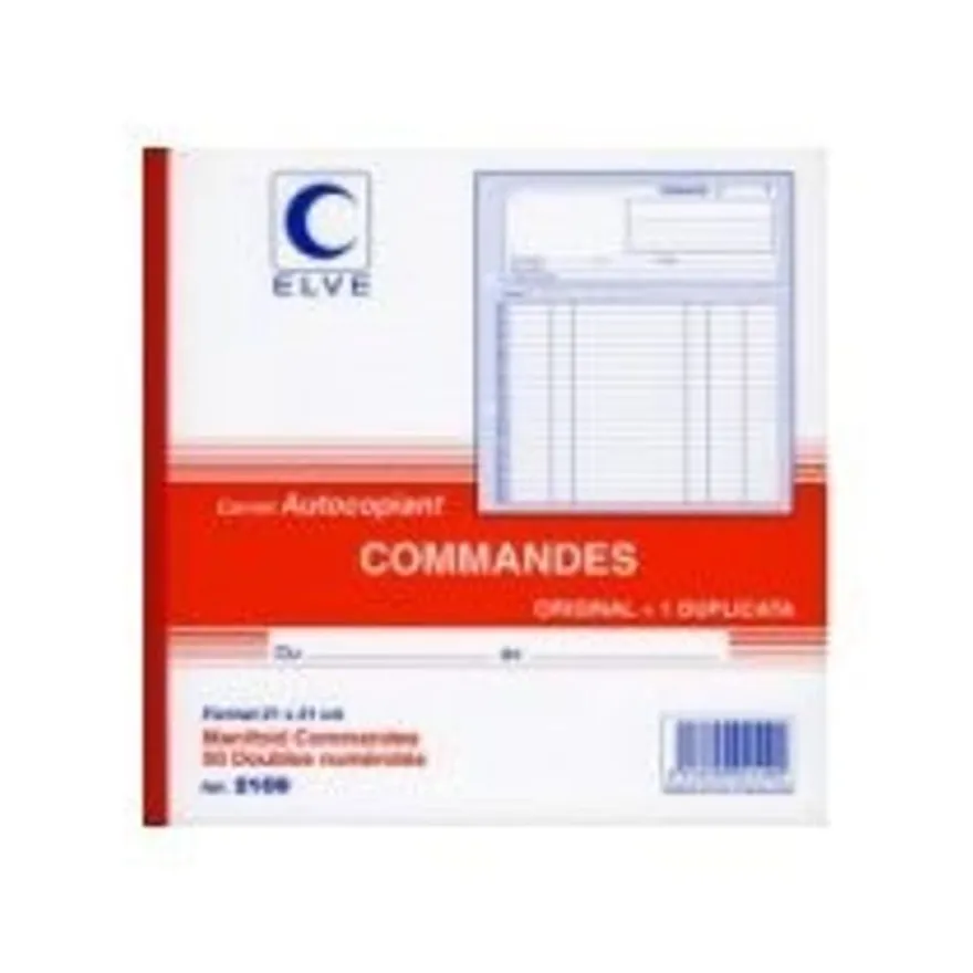 ELVE - Manifold Carnet de commandes - 50 dupli - 21 x 21 cm