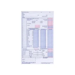 ELVE - Manifold Carnet de bulletins de paie - 50 dupli - 23,5 x 14 cm