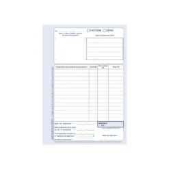 ELVE - Manifold Carnet de factures/devis auto-entrepreneurs - 40 dupli - A4