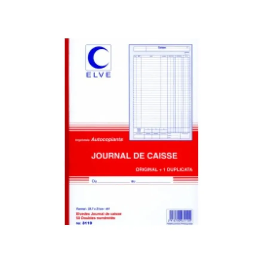 ELVE - Manifold Journal de caisse - 50 dupli - A4