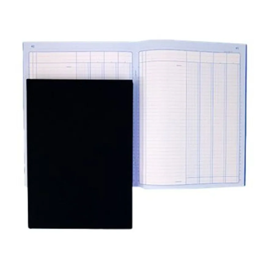 ELVE - Piqûre comptable - 4 colonnes par page - 32 x 25 cm - 80 pages