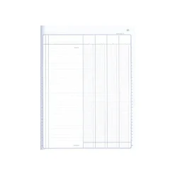ELVE - Piqûre comptable - 4 colonnes par page - 31 x 21 cm - 100 pages