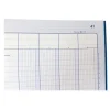 ELVE - Piqûre comptable - 4 colonnes par page - 31 x 21 cm - 100 pages