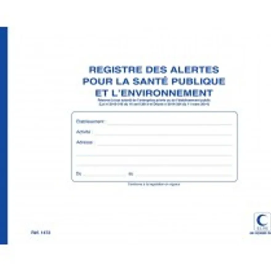 ELVE - Registre des alertes - A4