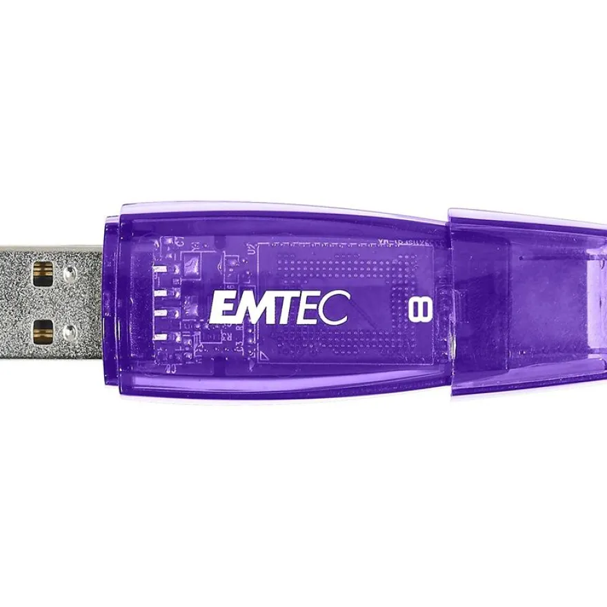 Emtec C410 Color Mix - clé USB 2.0 - 8 Go - violet