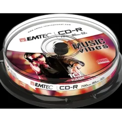 EMTEC CD-R 80 min 700 Mo 52x CB x 10